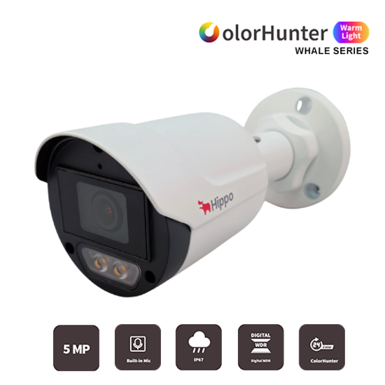 Hippo HD-B125-AF28M-W 2,8mm 5MP HD White Light Full Color bullet kamera