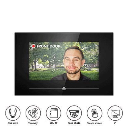 Hippo T-IS07-B Unutrašnji interfonski monitor 7", TFT LCD, video interkom, TF kartica