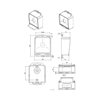 Dozna CBOX-JET-703-W plasticna za kamere