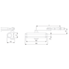 Dorcas DR-D-22207/B hidraulicni zatvarac vrata 25-85kg 180°