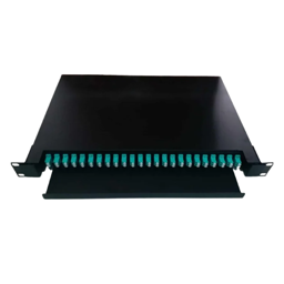 FIBER OPTIC PATCH PANEL sa 24 SC DUPLEX adaptera i 48 MULTIMODE OM3 pigtailova - PUN