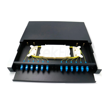 FIBER OPTIC PATCH PANEL sa 12 SC SIMPLEX adaptera i 12 MULTIMODE OM3 pigtailova - PUN