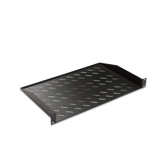 Polica 250mm 19" 1U, fiksiranje u 2 tacke, max 30kg Ager-01